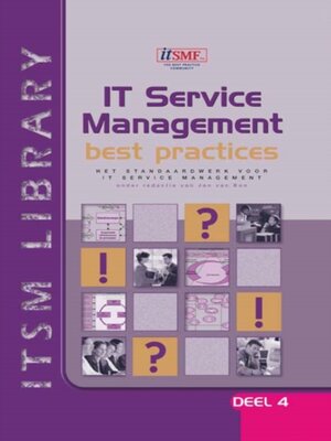 cover image of IT Service Management  best practices, Deel 4